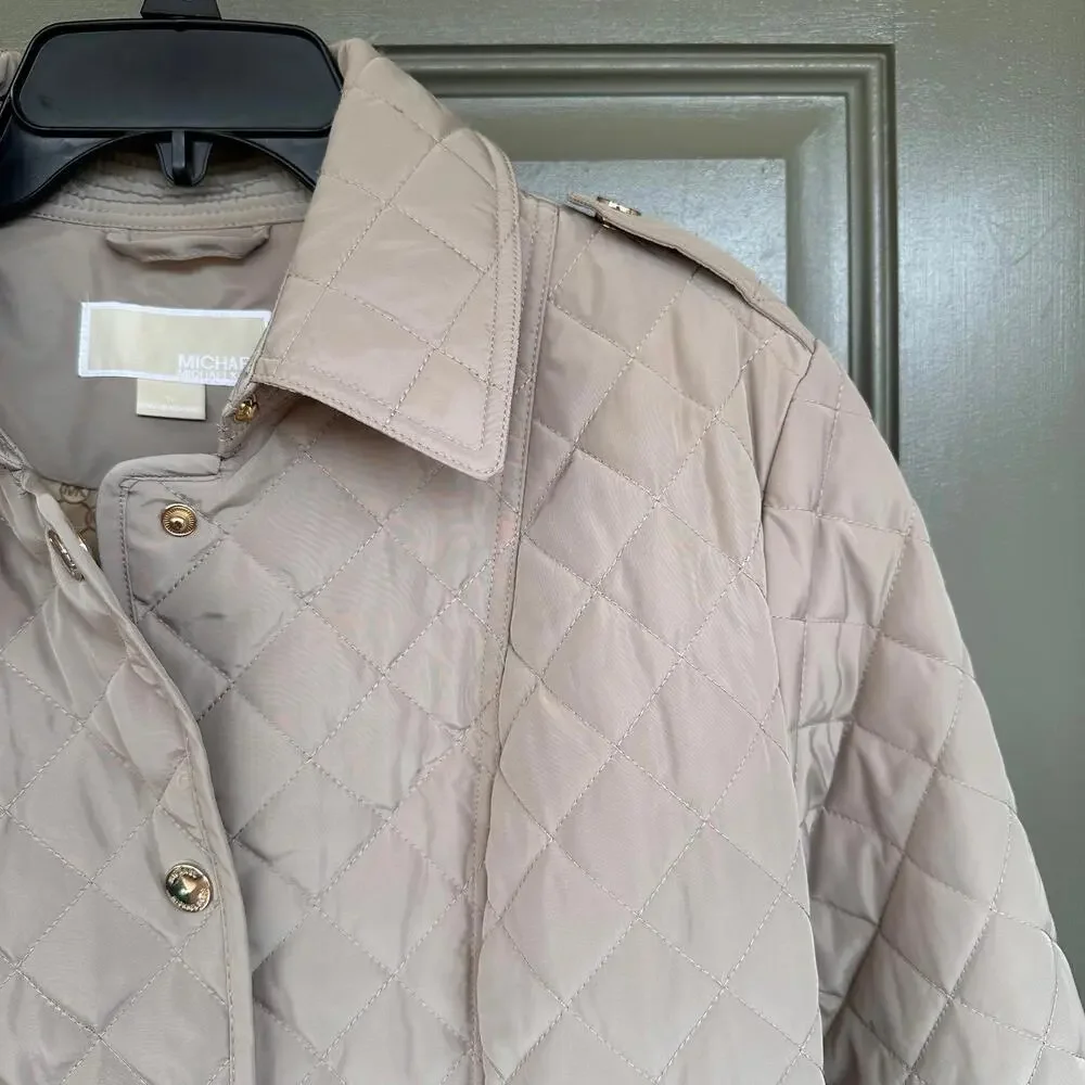 Michael Kors Quilted Button‎ Up Jacket XL - Picture 2 of 5